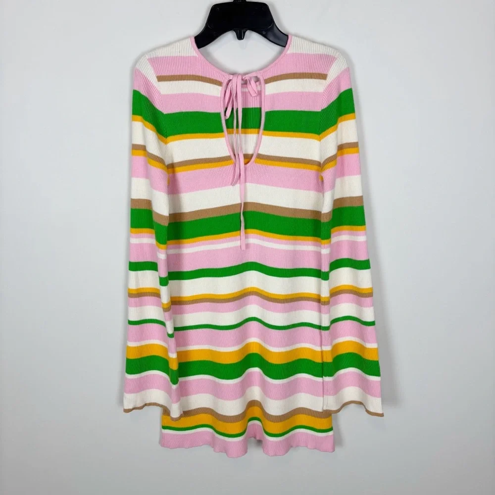 Show Me Your MuMu Away Mini Dress in Multi Rib Knit Size M - Picture 5 of 11